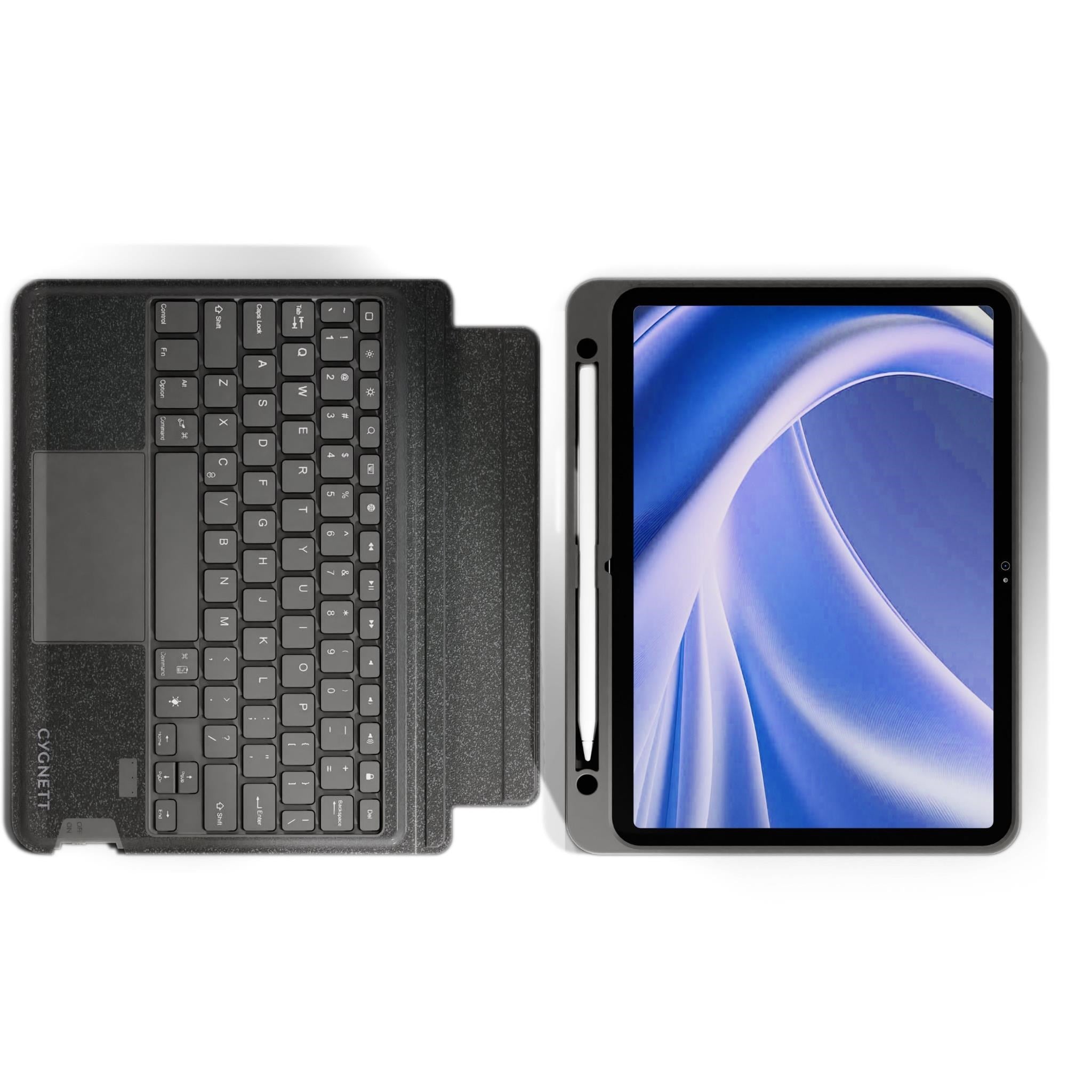 Cygnett Magnetic Keyboard Case for iPad Air 11' M4/M3/M2. iPad Air 10.9' Gen 4-5 (Black)