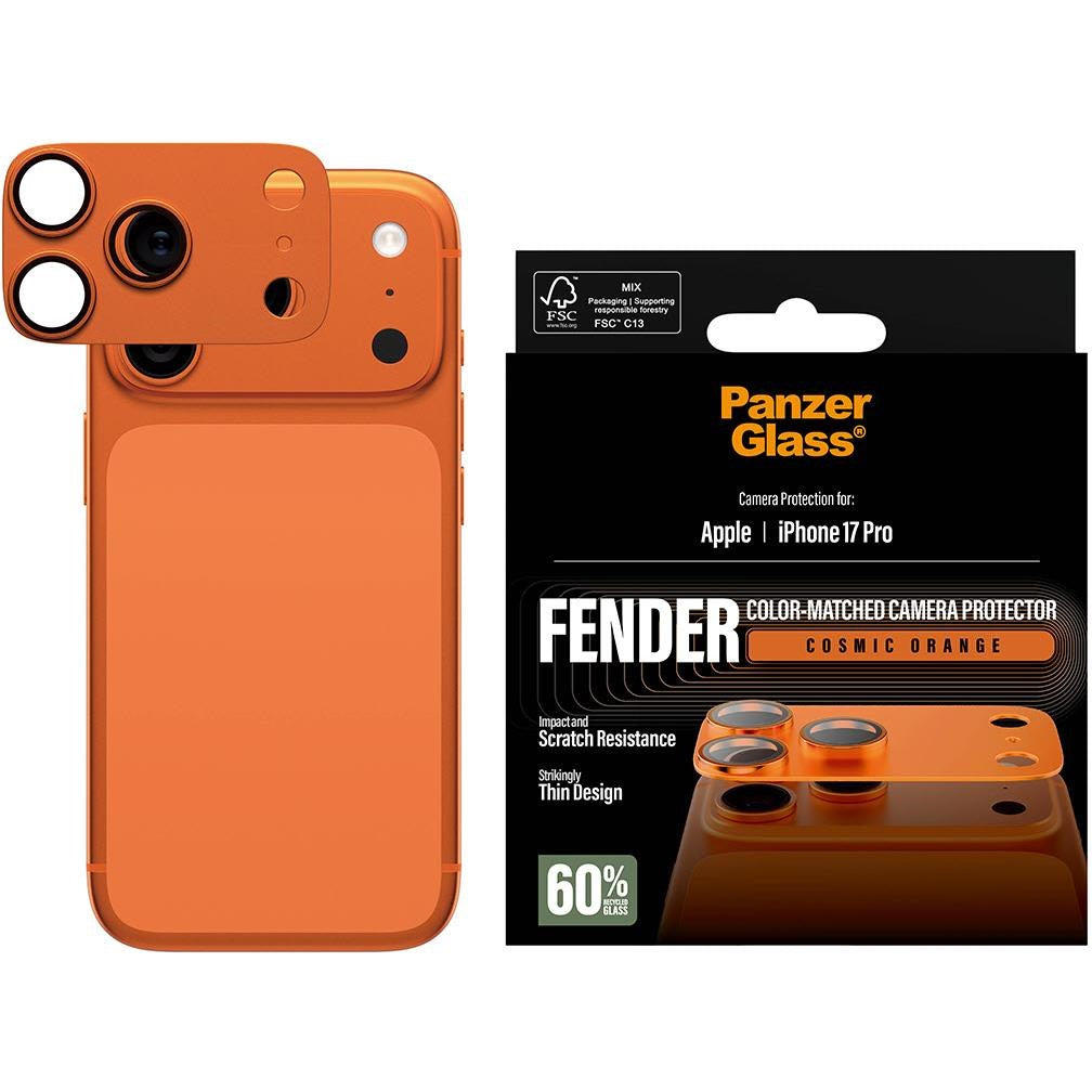 PanzerGlass Fender Camera Lens Protector for iPhone 17 Pro (Cosmic Orange)