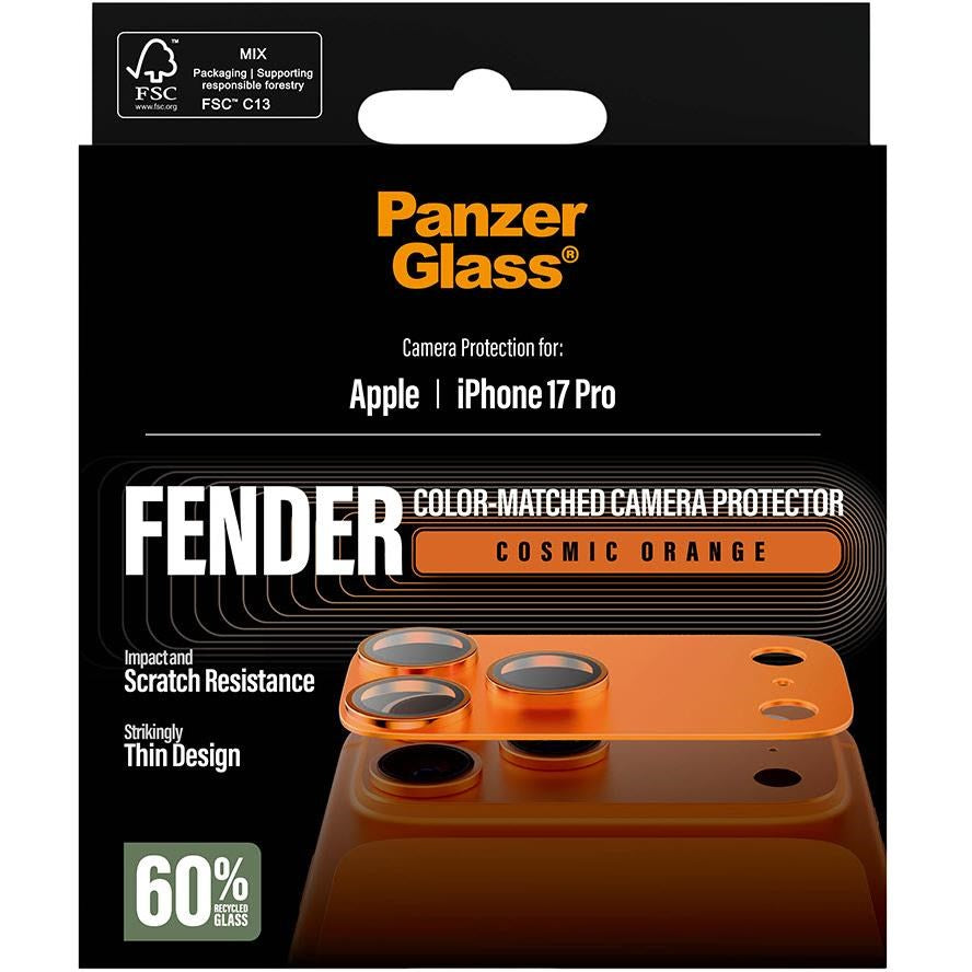 PanzerGlass Fender Camera Lens Protector for iPhone 17 Pro (Cosmic Orange)