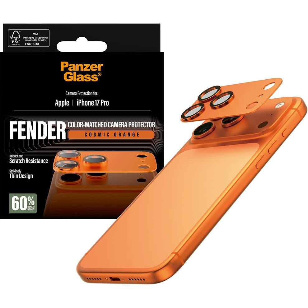 PanzerGlass Fender Camera Lens Protector for iPhone 17 Pro (Cosmic Orange)
