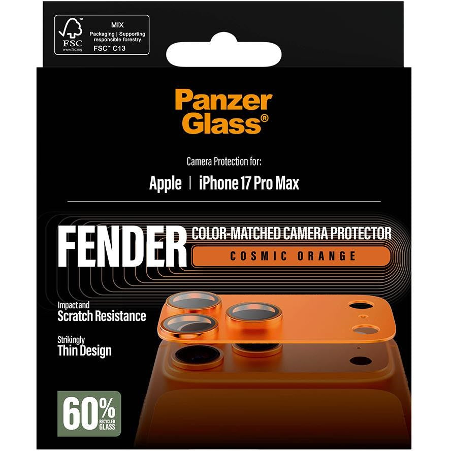 PanzerGlass Fender Camera Lens Protector for iPhone 17 Pro Max (Cosmic Orange)