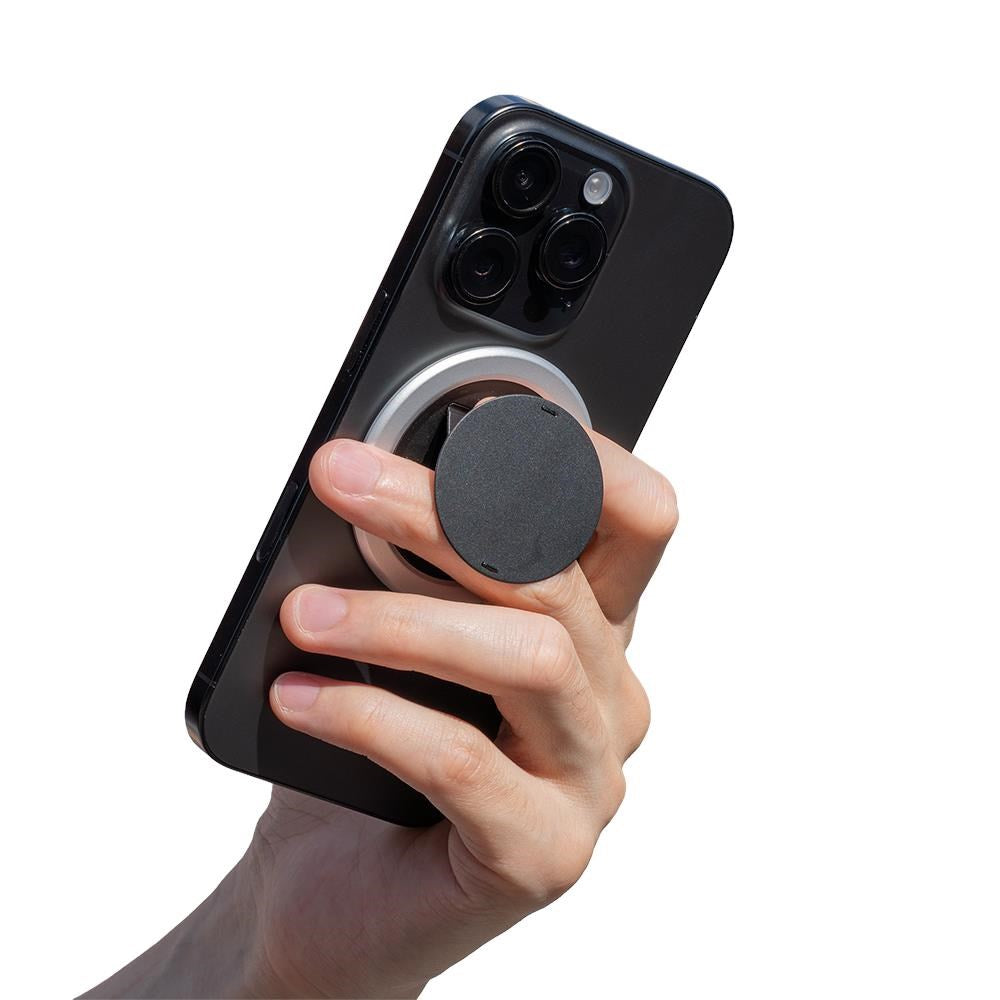 OhSnap! Snap 5 Magnetic Phone Grip & Stand (Silver Fox)