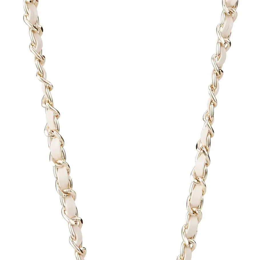 Case-Mate Crossbody Phone Strap (Gold Chain/Cream Leather)