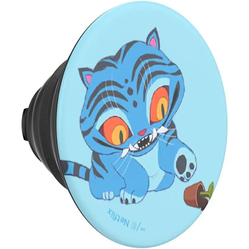 KPop Demon Hunters x PopSockets PopTop Adhesive and Chain Lite (Derpy Tiger)