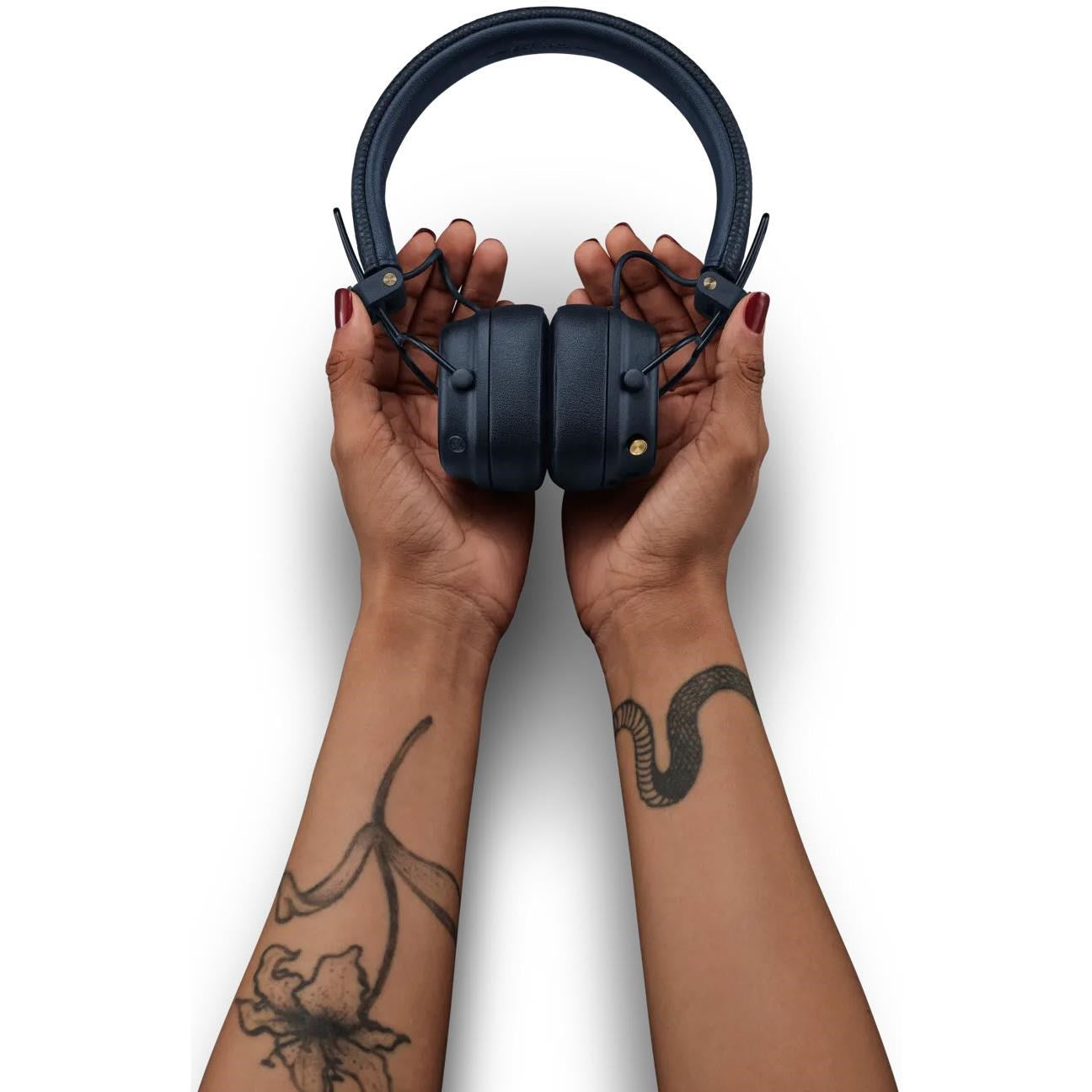 Marshall MAJOR V Wireless On-Ear Bluetooth Headphones (Midnight Blue)