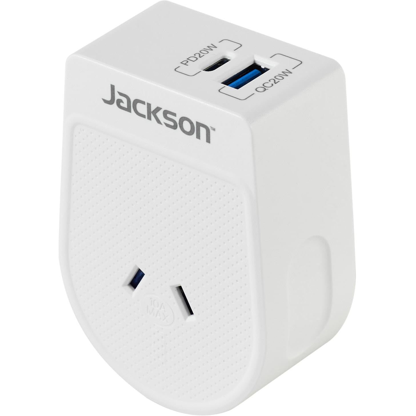 Jackson MOVE Rapid Charge PD20W USB-C/A Outbound Travel Adaptor for Japan. South America & More