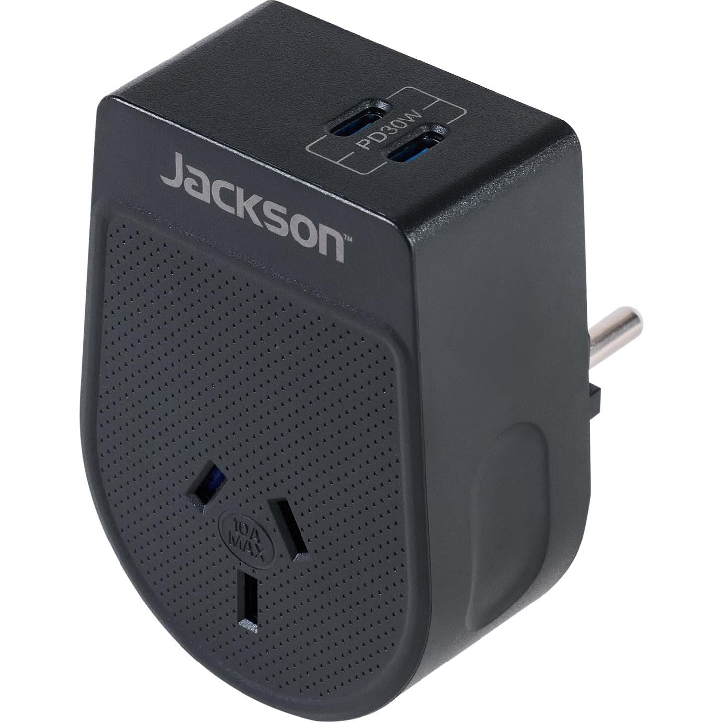 Jackson MOVE Rapid Charge PD30W USB-C Outbound Travel Adaptor for USA. Canada & More