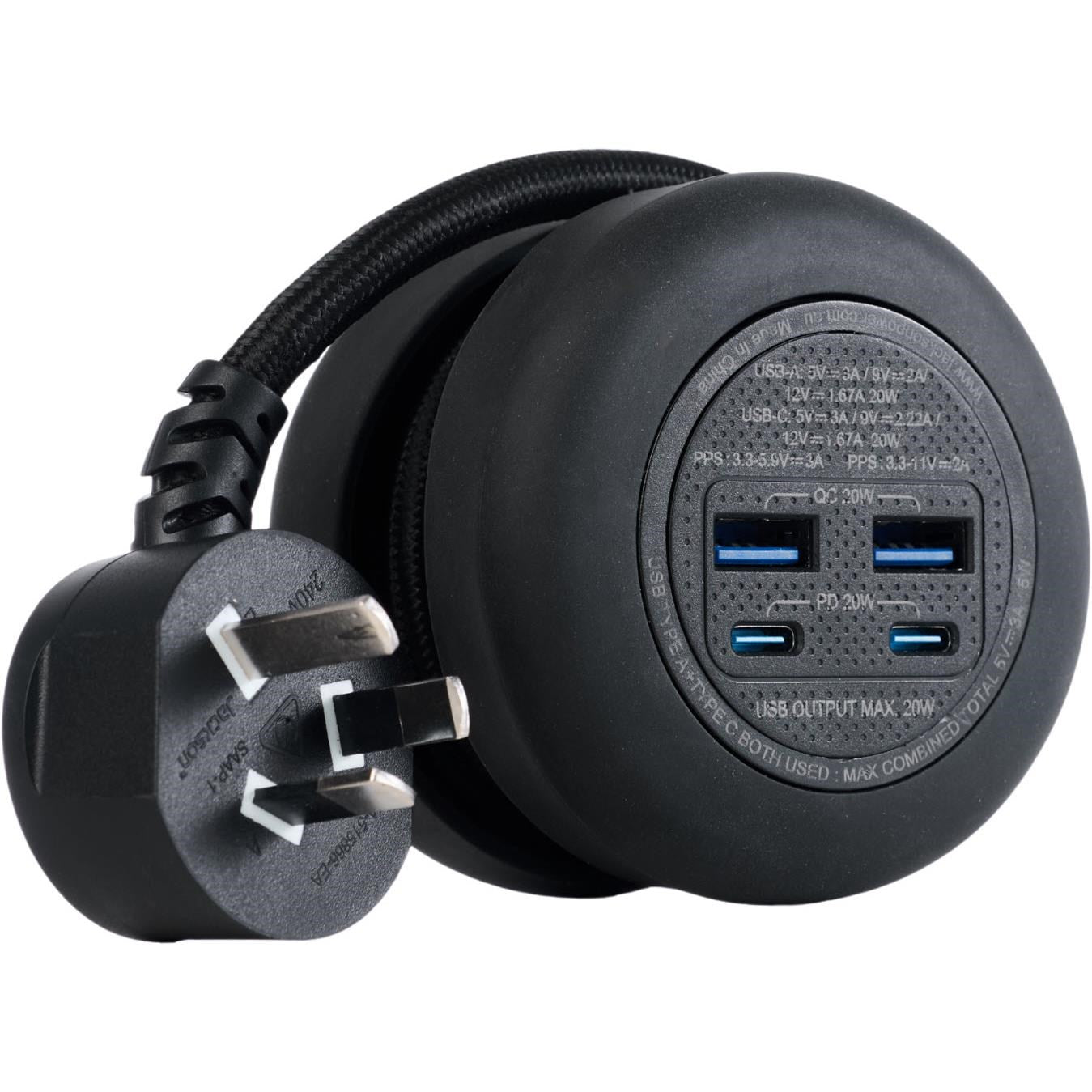 Jackson PowerPuck Rapid Charge PD20W USB-C / USB-A Wall Adaptor