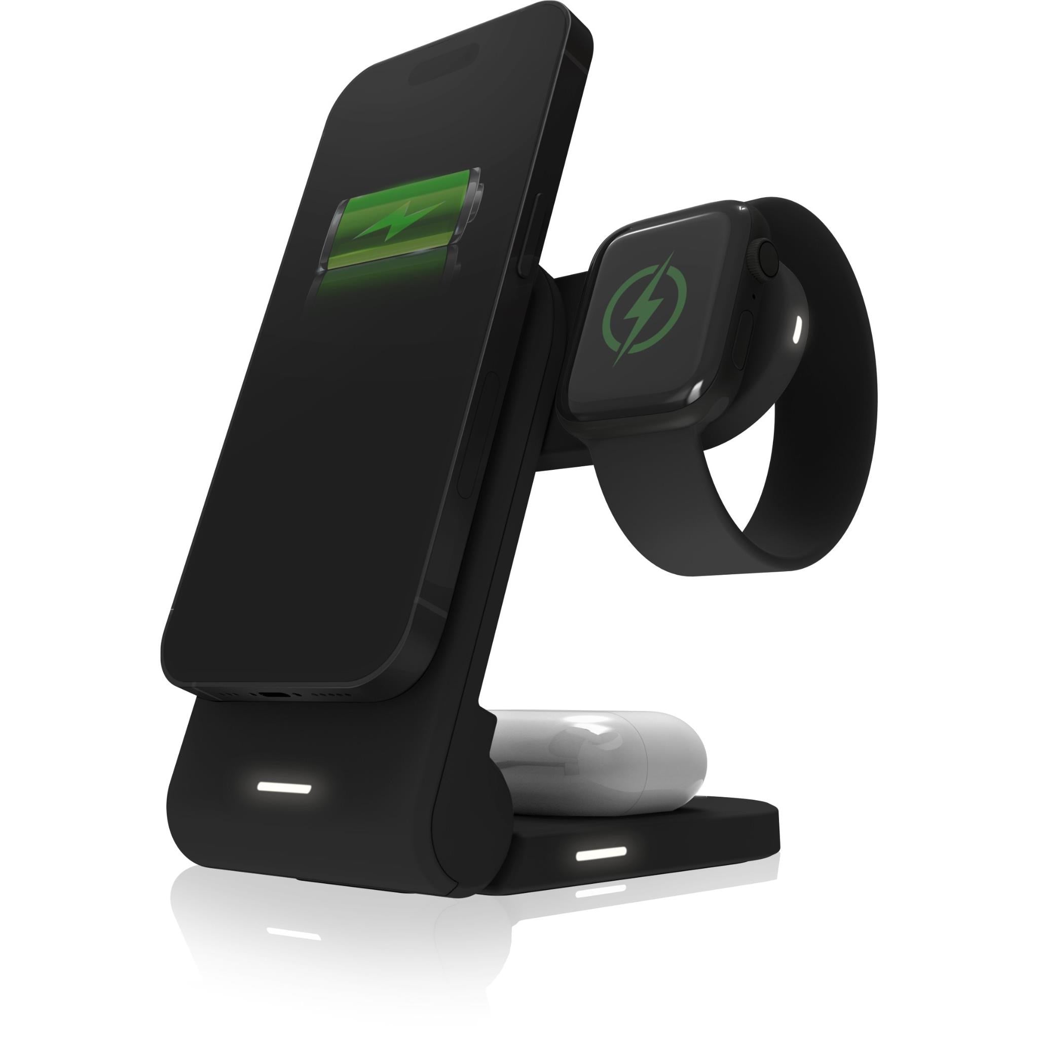 STM Charge Tree Magnetic Qi2 3-in-1 Portable Wireless Charging Stand (Black)