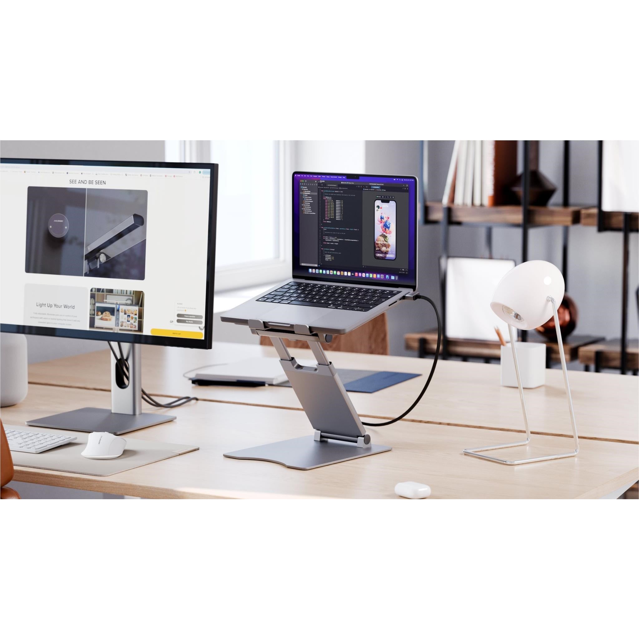 Alogic Elite Plus Laptop Stand (Silver)
