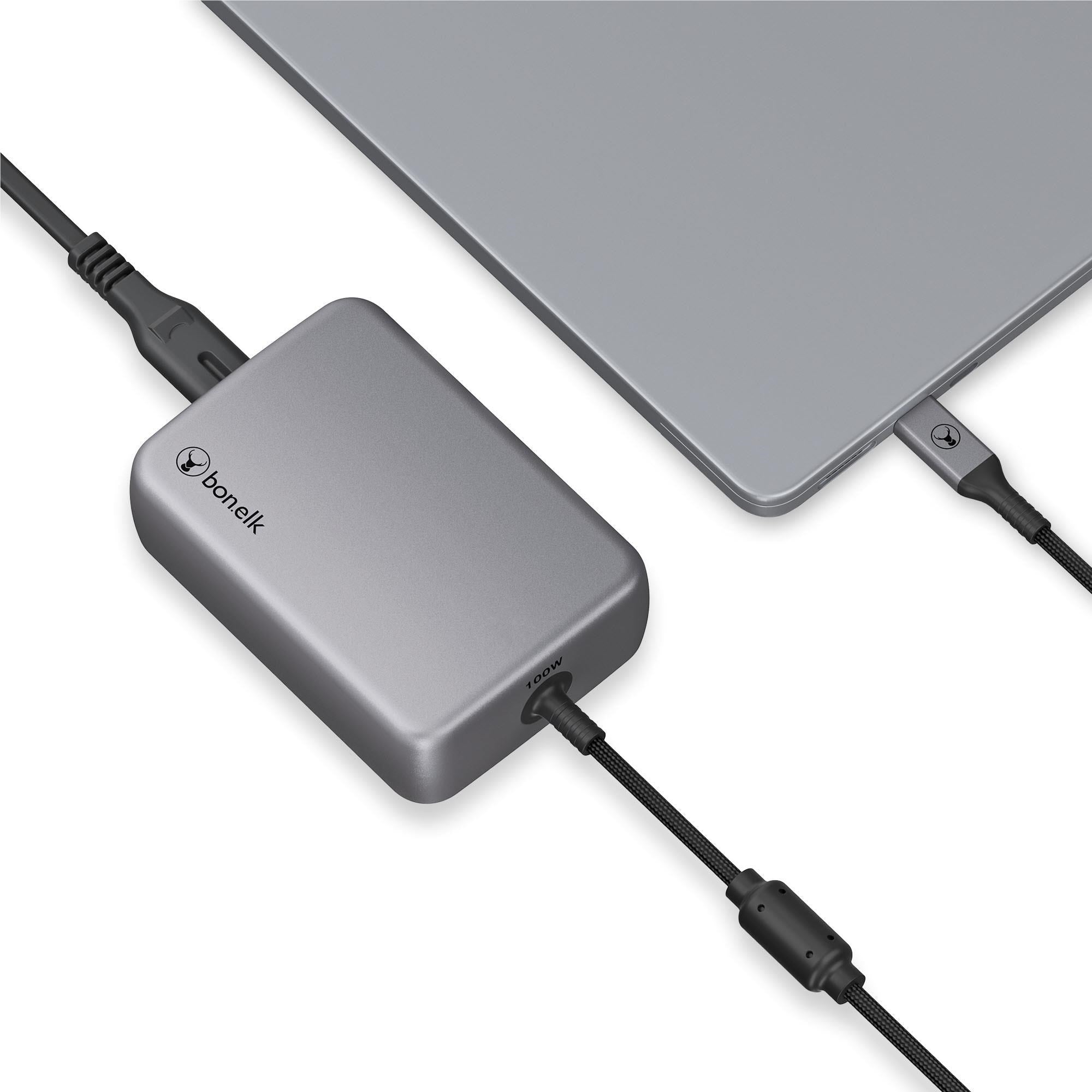Bonelk 100W PD GaN Laptop Charger (Space Grey)