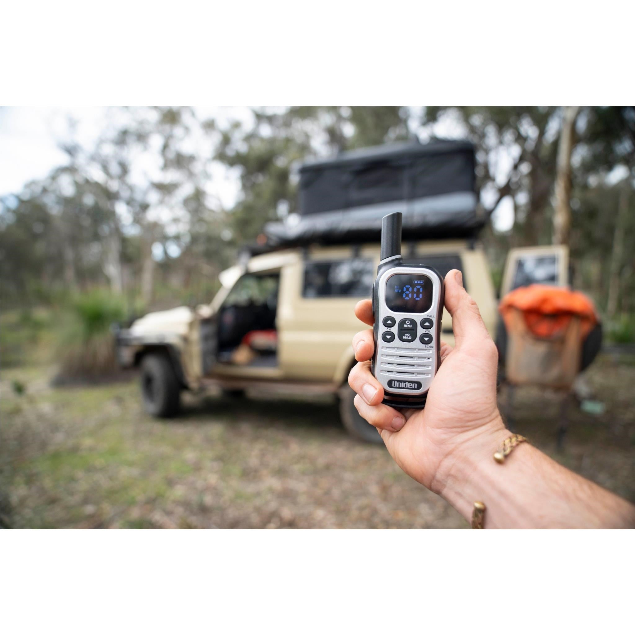 Uniden UH610 Max 1W UHF Handheld Radio with Voice Scramble (Grey)