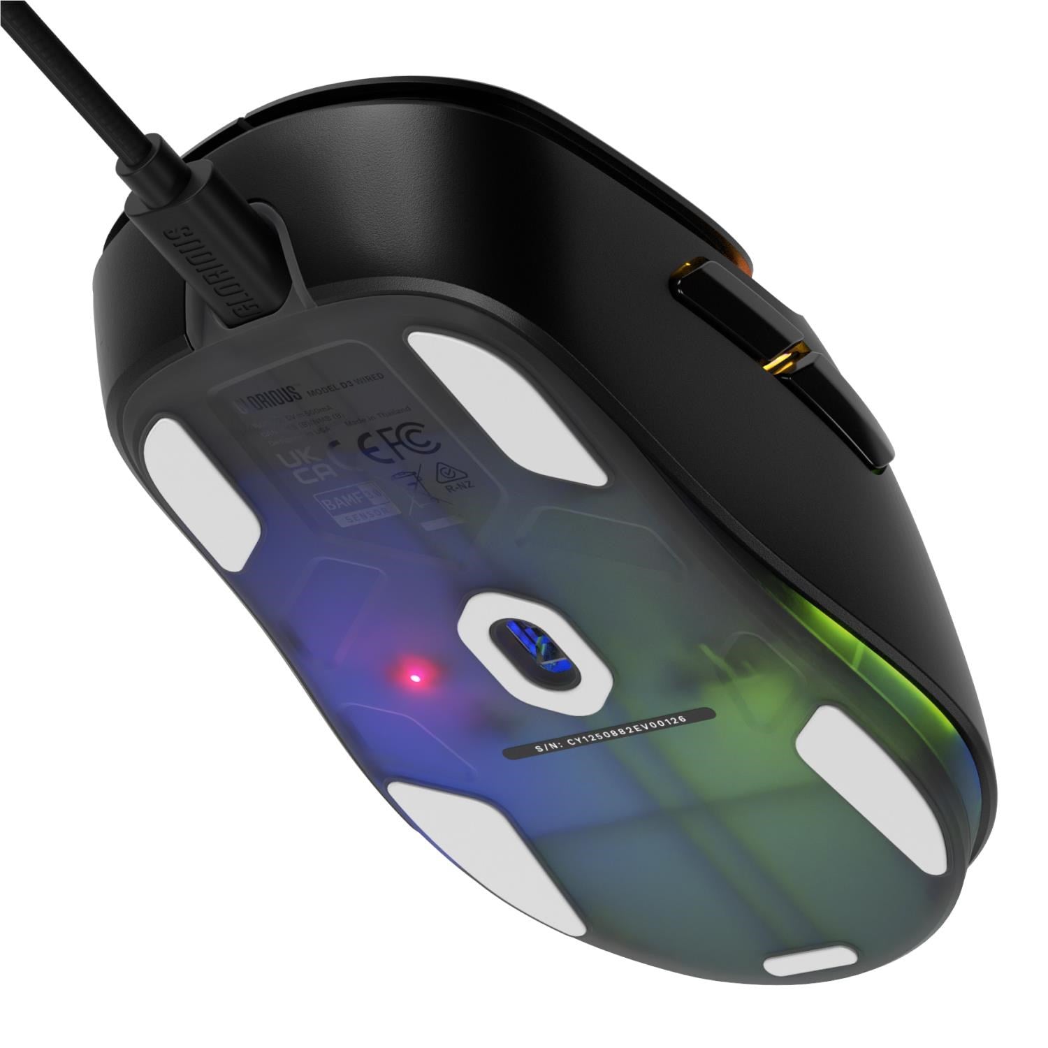 Glorious Model D3 Wired Gaming Mouse (Black)