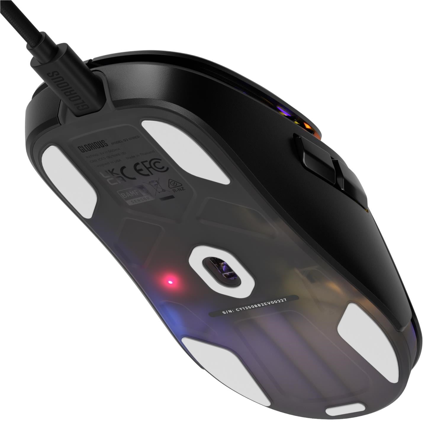 Glorious Model O3 Wired Gaming Mouse (Black)