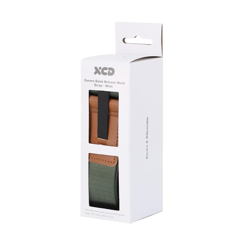 XCD Premium Wide Camera Neck Strap (Olive/Tan)