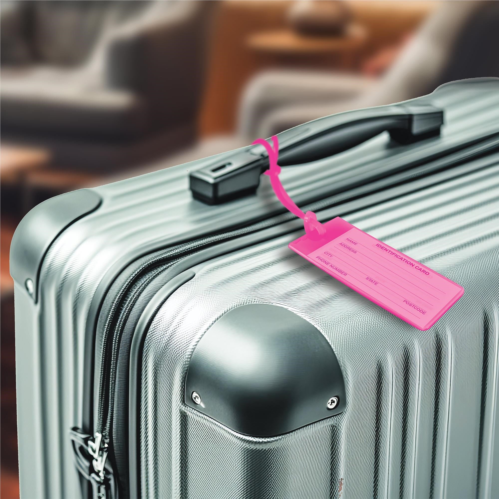 Terminal 2 Luggage Jelly Tags 2 Piece (Pink)