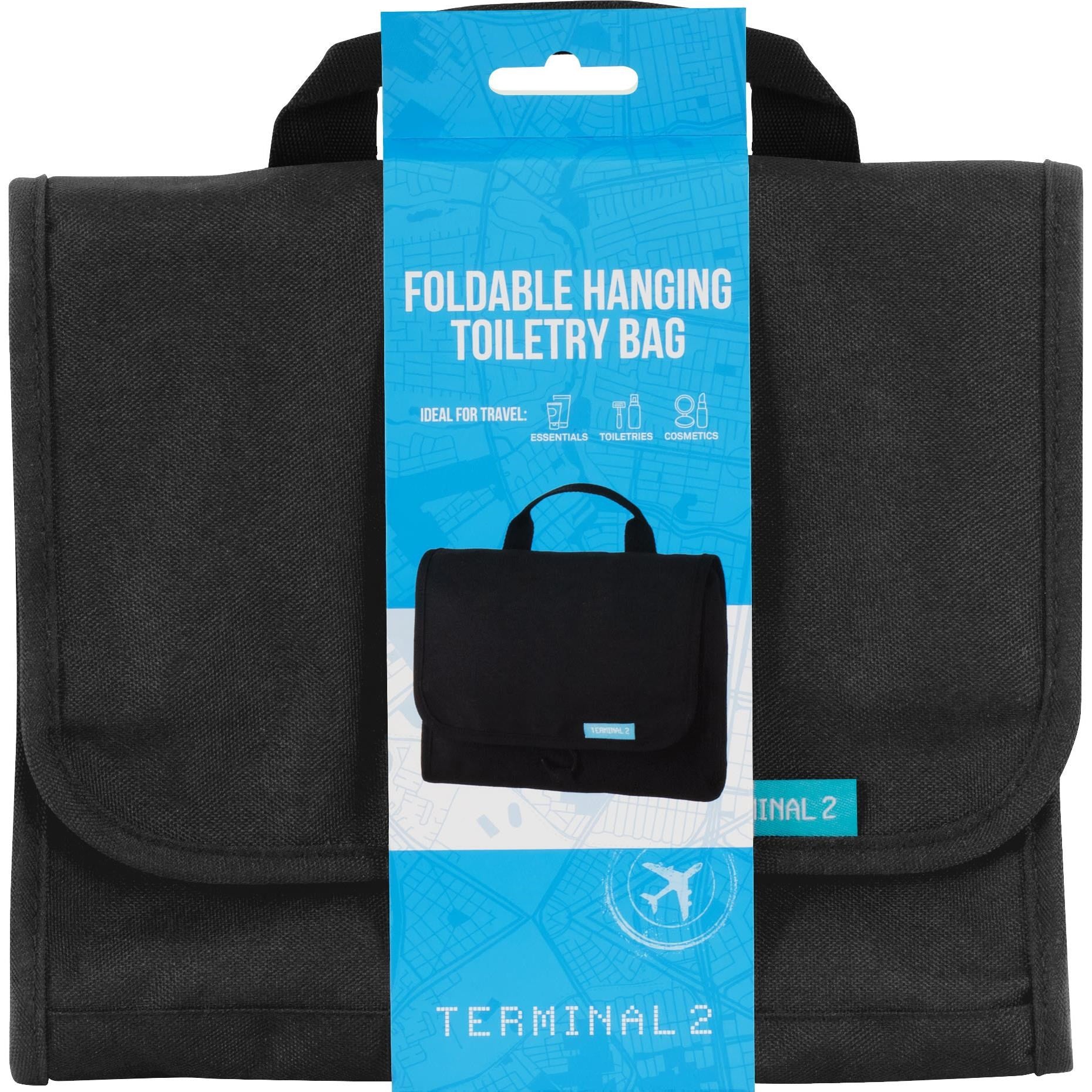 Terminal 2 Hanging Travel Organiser Bag (Black)