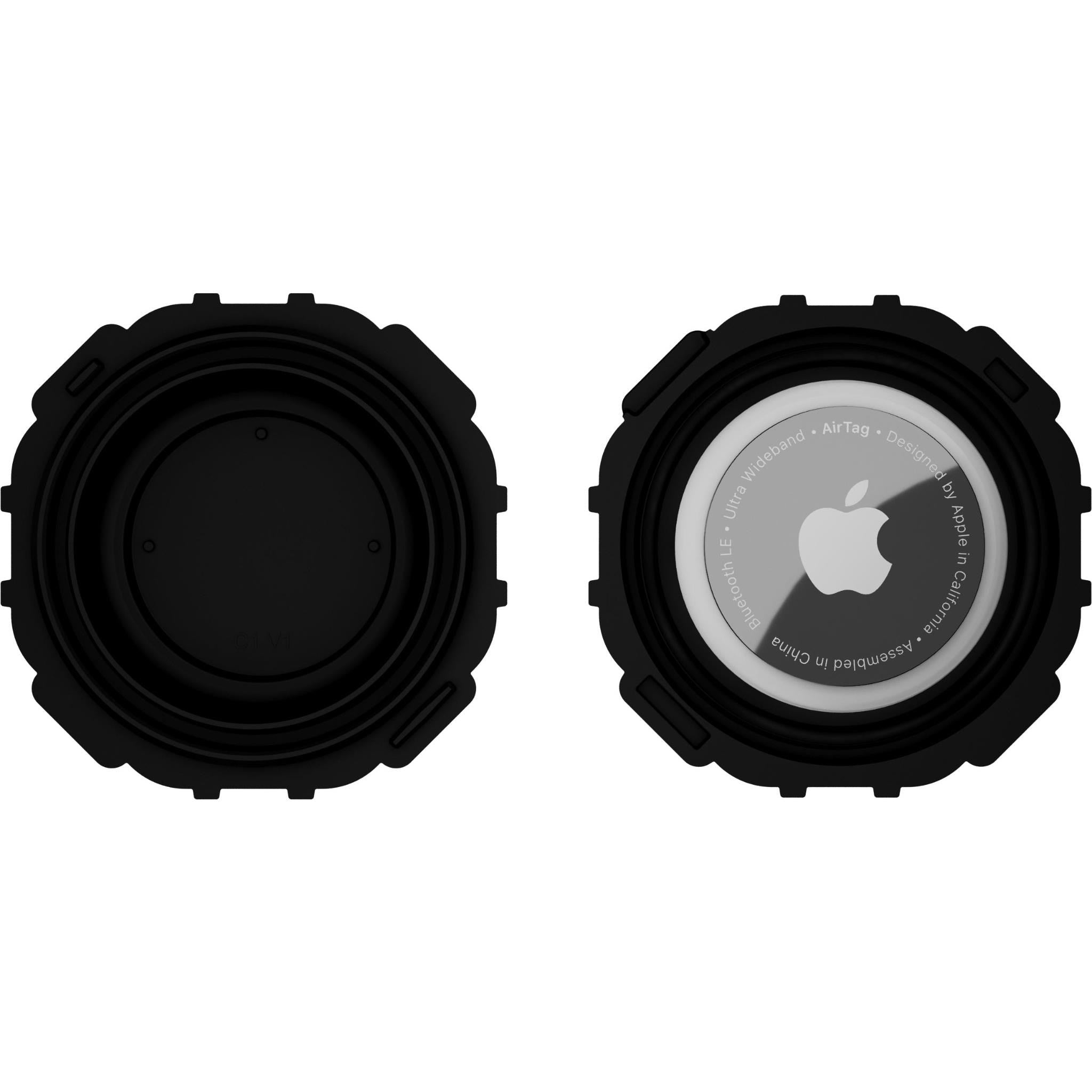 Pelic Marine Waterproof Stick-On AirTag Case (Black)