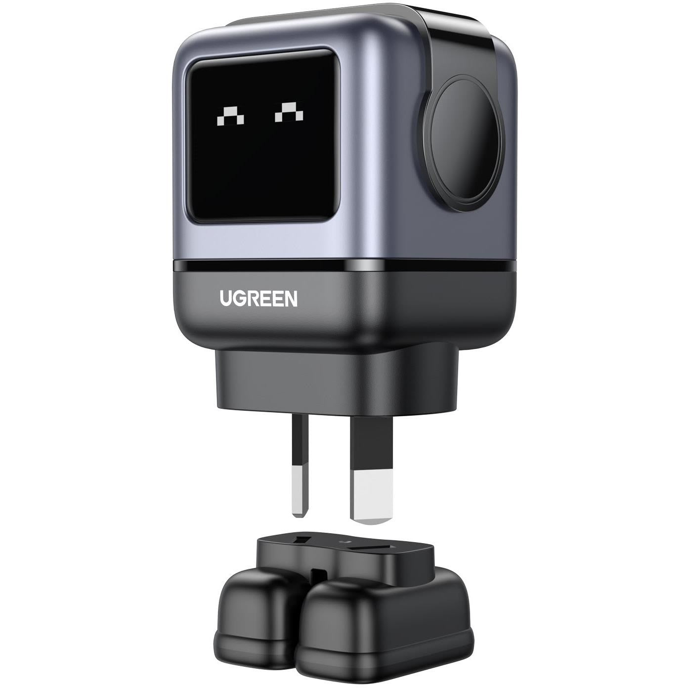 UGREEN UNO 65W Robot GaN 3-Port Charger (Grey)