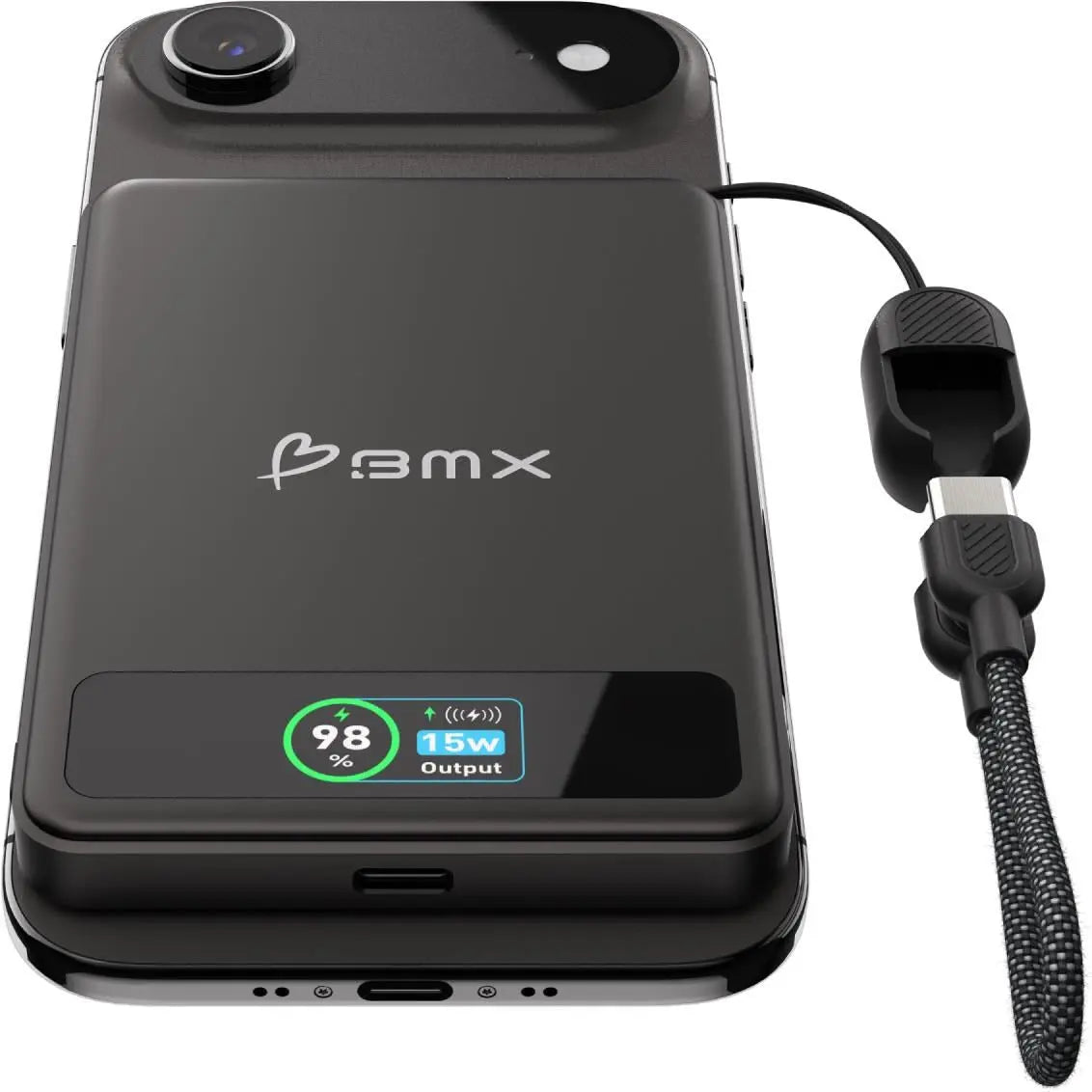 BMX SolidSafe 5K Semi-Solid-State Magnetic Power Bank (Black)