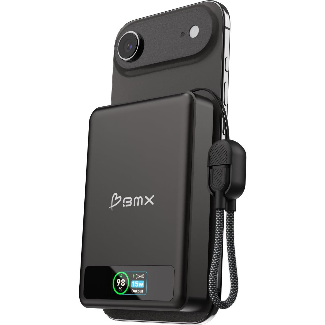 BMX SolidSafe 10K Semi-Solid-State Magnetic Power Bank (Black)