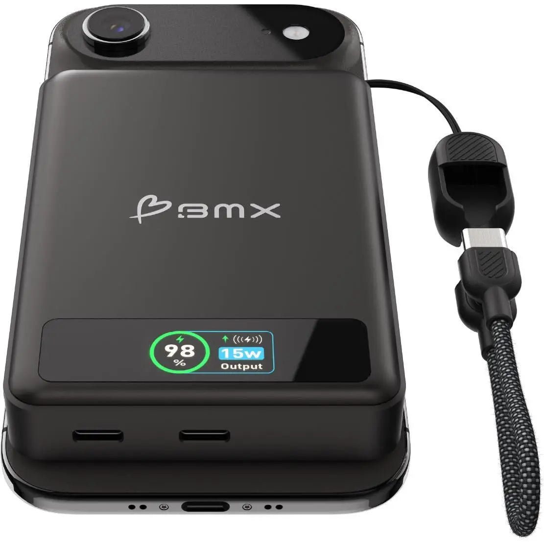 BMX SolidSafe 10K Semi-Solid-State Magnetic Power Bank (Black)