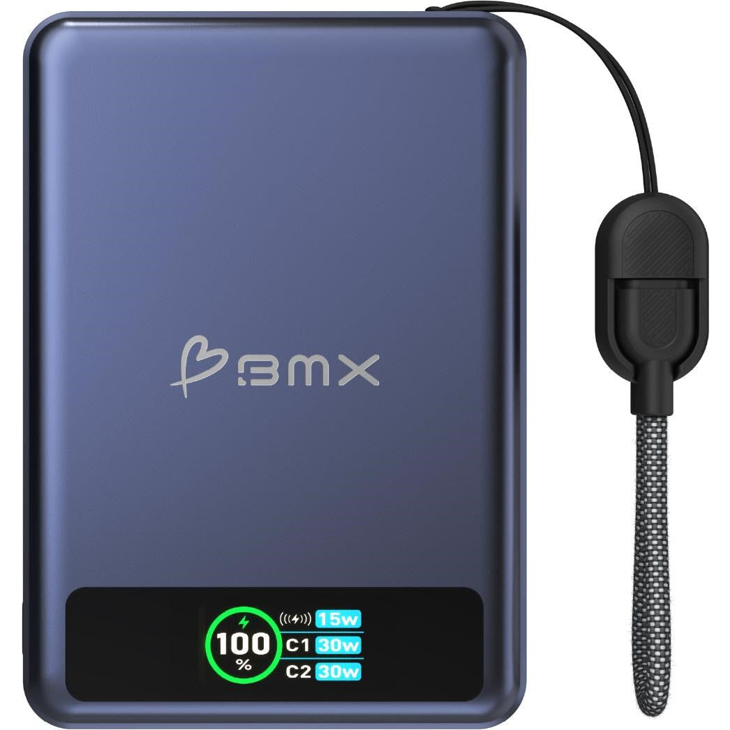 BMX SolidSafe 10K Semi-Solid-State Magnetic Power Bank (Blue)