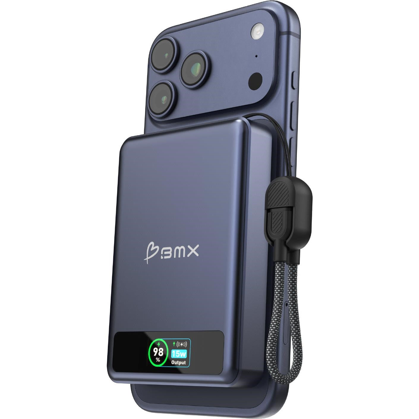 BMX SolidSafe 10K Semi-Solid-State Magnetic Power Bank (Blue)