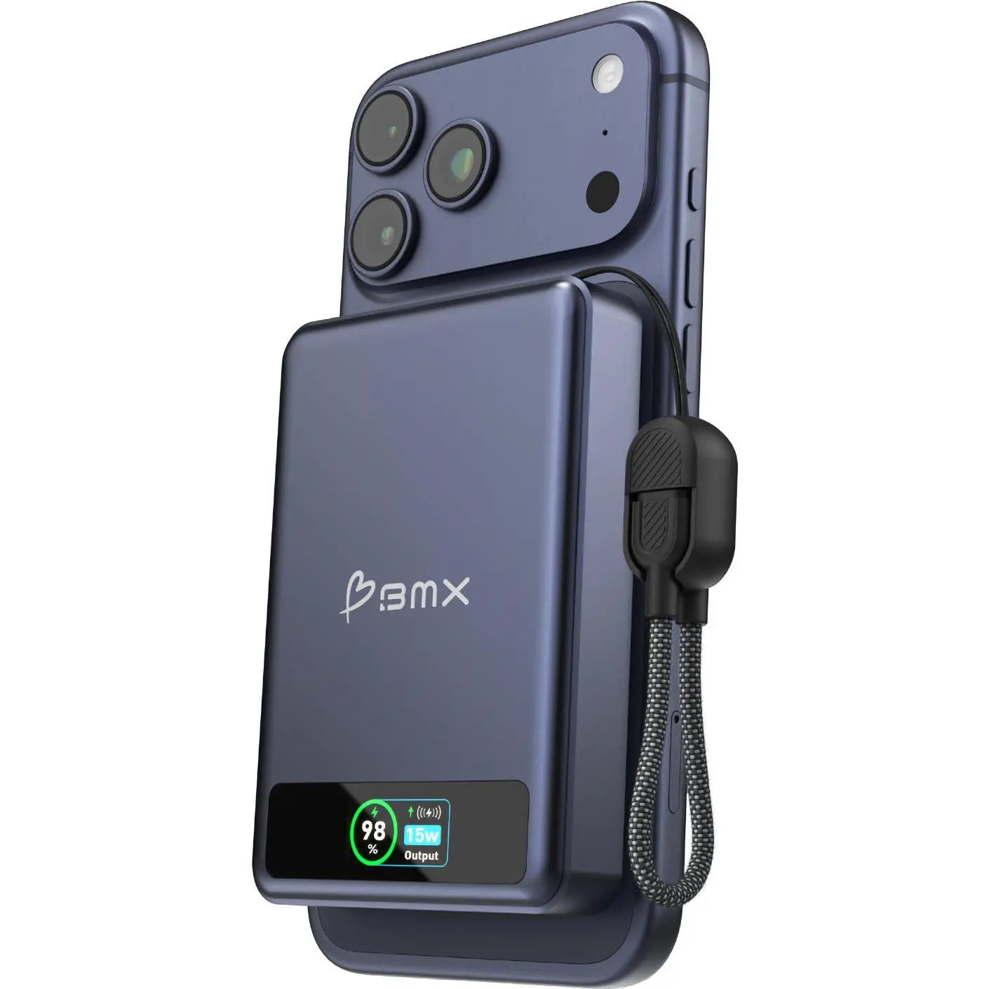 BMX SolidSafe 10K Semi-Solid-State Magnetic Power Bank (Blue)