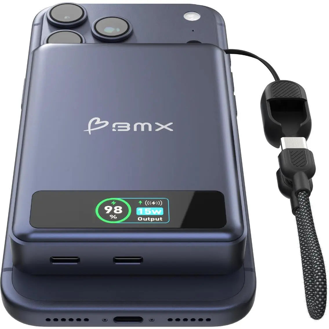BMX SolidSafe 10K Semi-Solid-State Magnetic Power Bank (Blue)