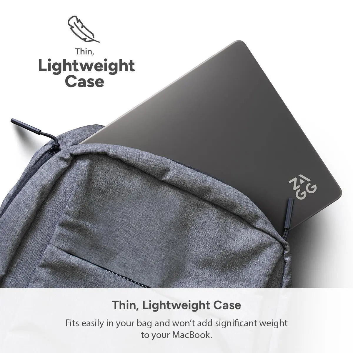 ZAGG Hardshell for MacBook Air 13' M4/M3/M2 (Smoke)