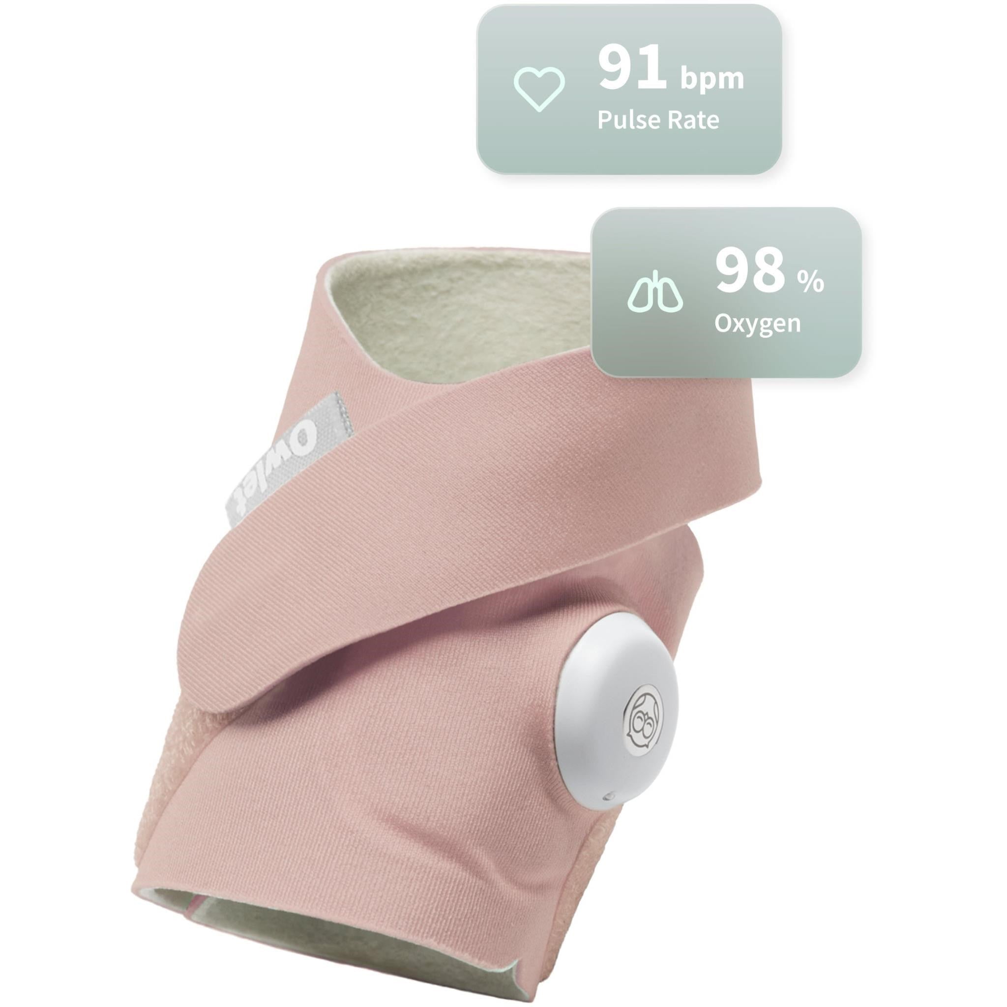 Owlet Dream Sock Baby Monitor (Dusty Rose)