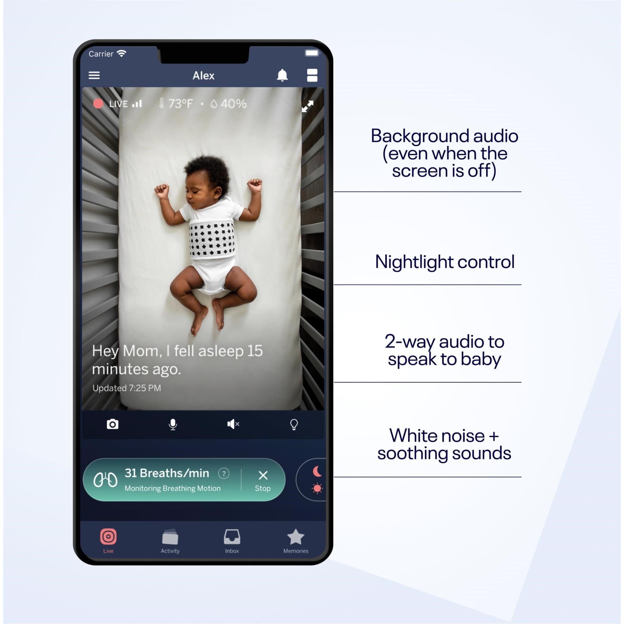 Nanit Pro Baby Monitor with Floor Stand