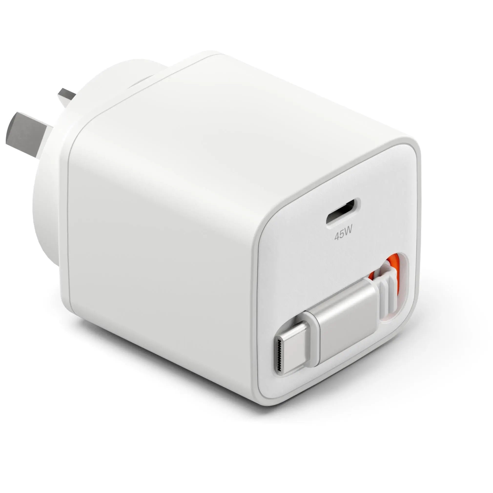 Cygnett PowerPlus 45W Wall Charger with 80cm Retractable USB-C Cable