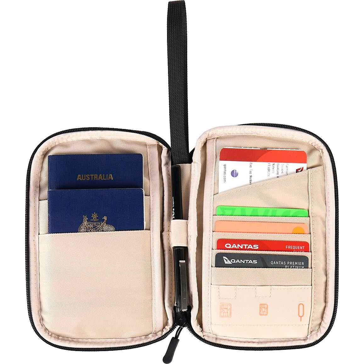 Cygnett Voyager Duo Passport Wallet (Charcoal)