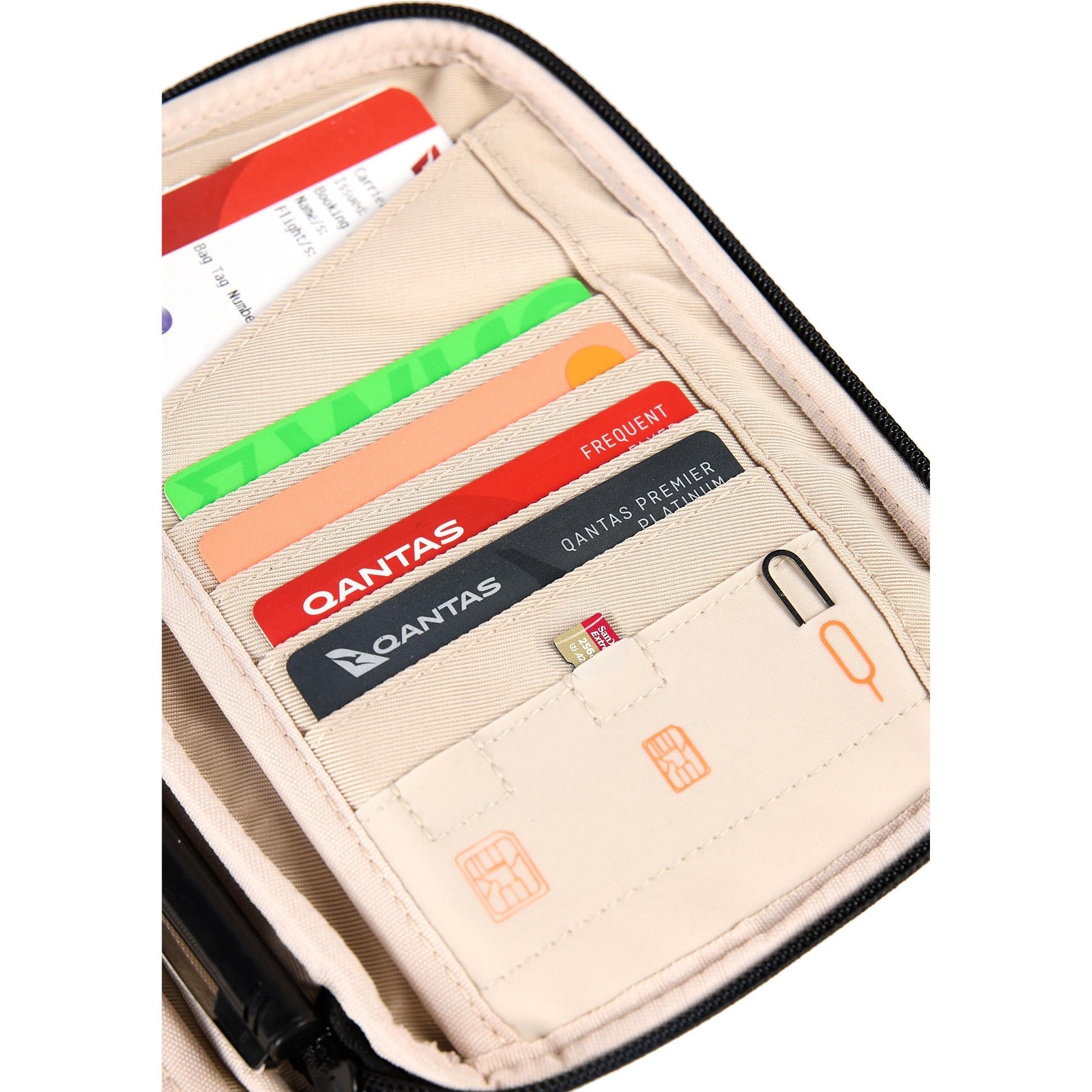 Cygnett Voyager Duo Passport Wallet (Charcoal)