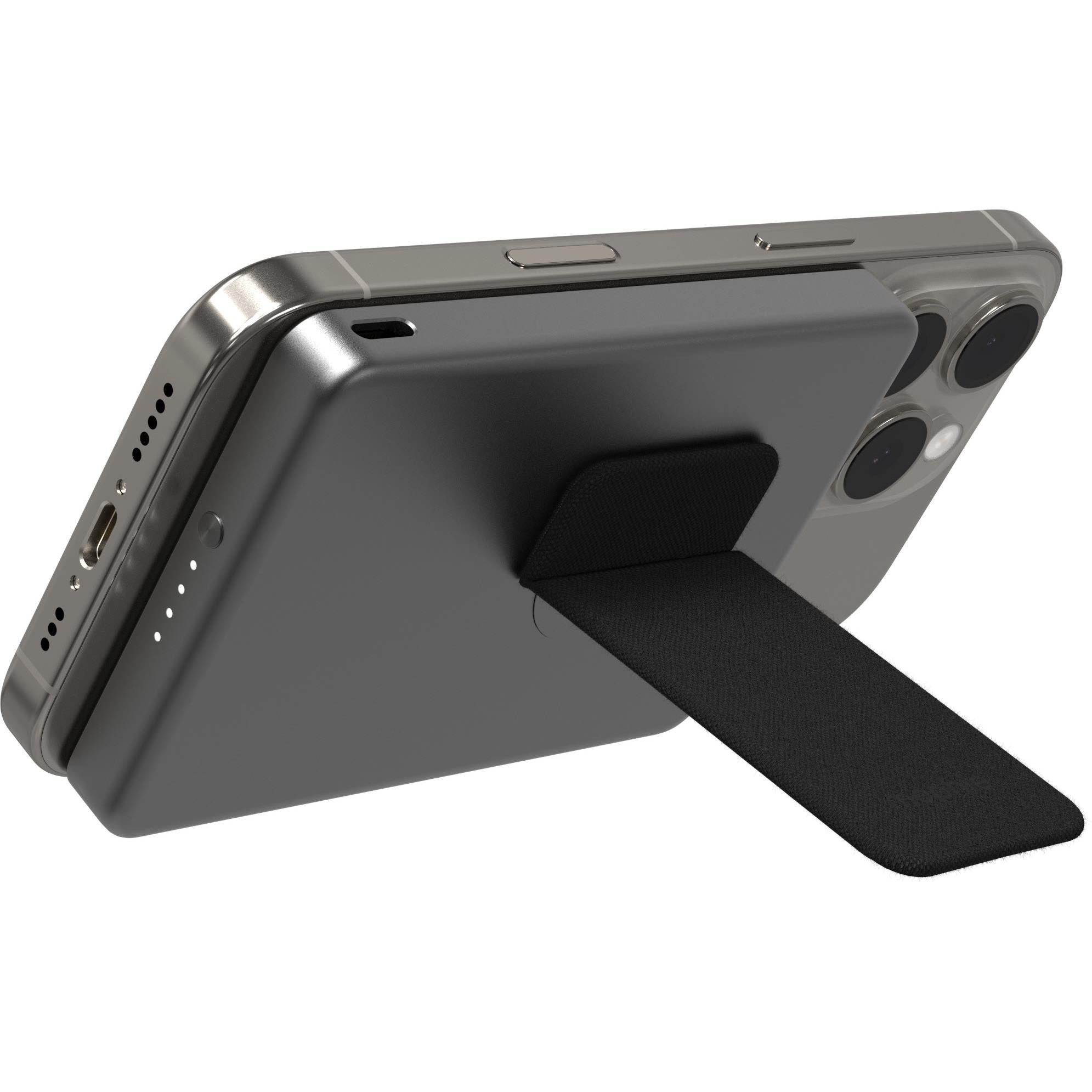 mophie Qi2 Wireless 5K PowerStation Mini with Stand (Black)