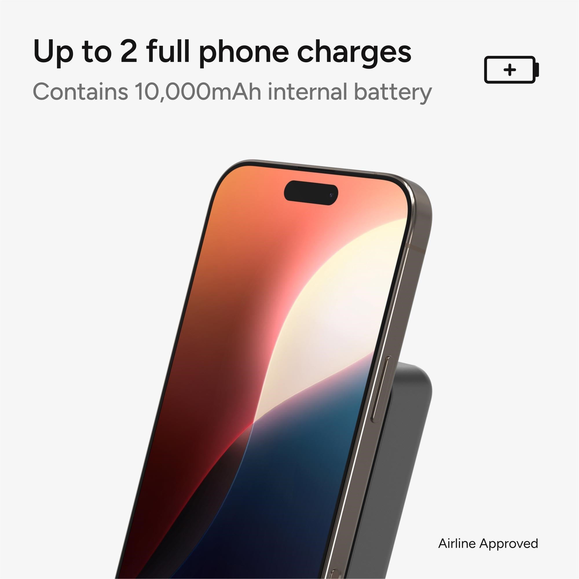 mophie Qi2 Wireless 10K PowerStation Mini (Black)