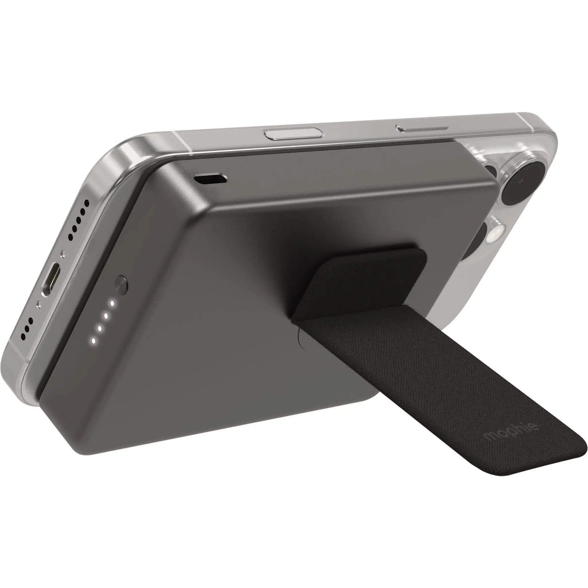 mophie Qi2 Wireless 10K PowerStation Mini with Stand (Black)