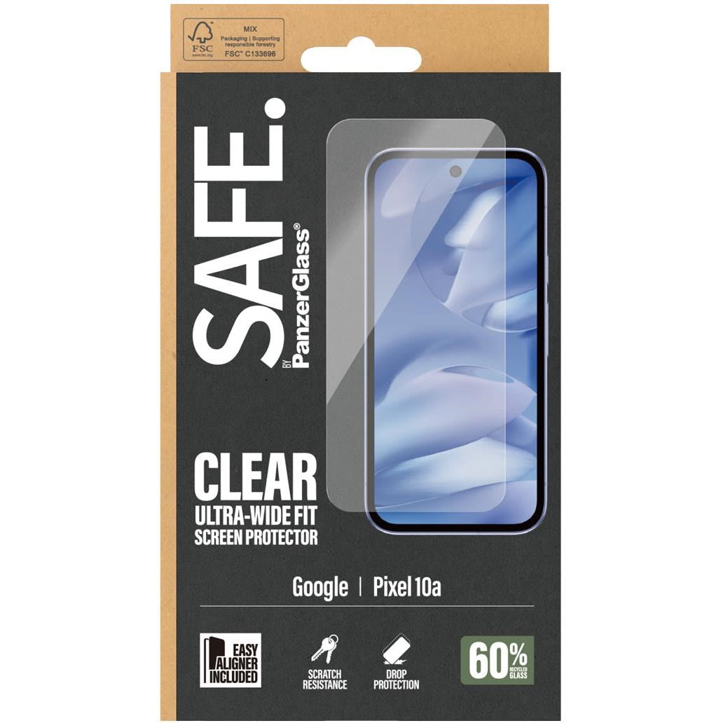 Safe By Panzerglass Ultra-Wide Fit Screen Protector for Google Pixel 10A