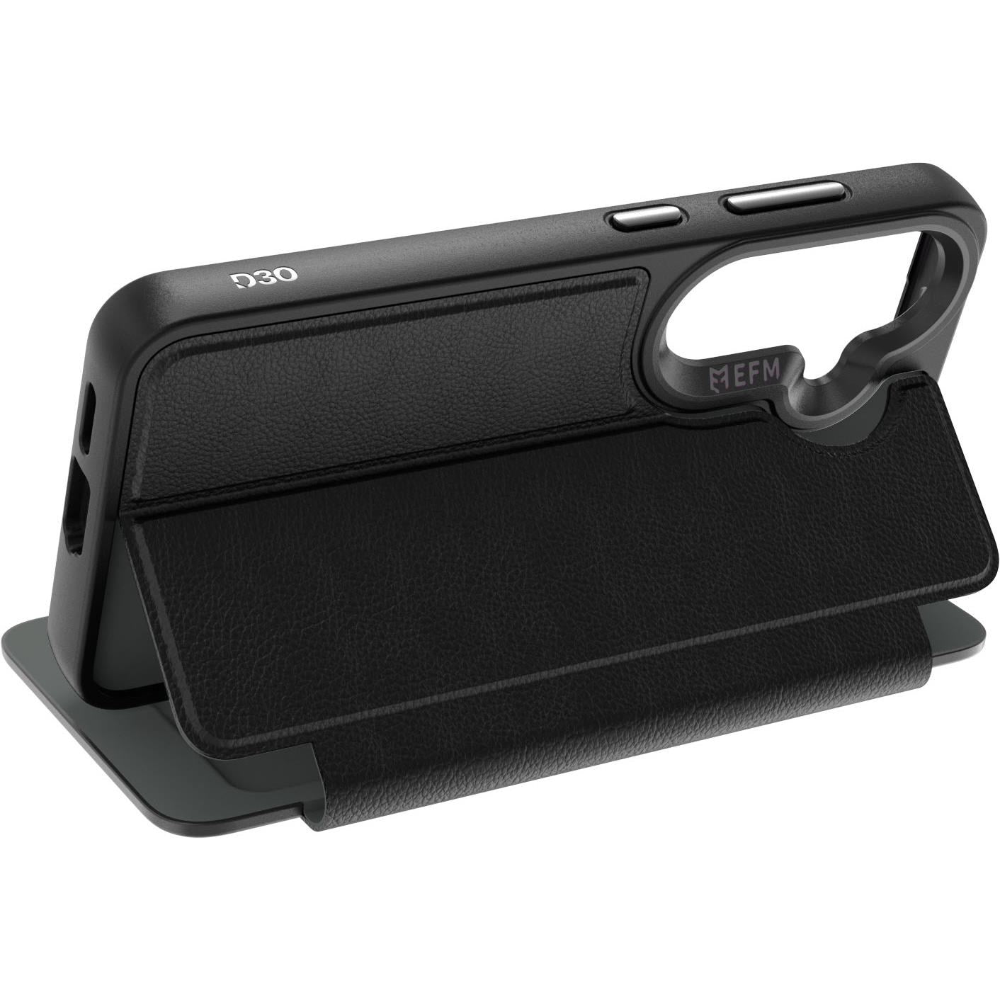 EFM Monaco Wallet Case with D3O Zero for Galaxy S26 (Black)