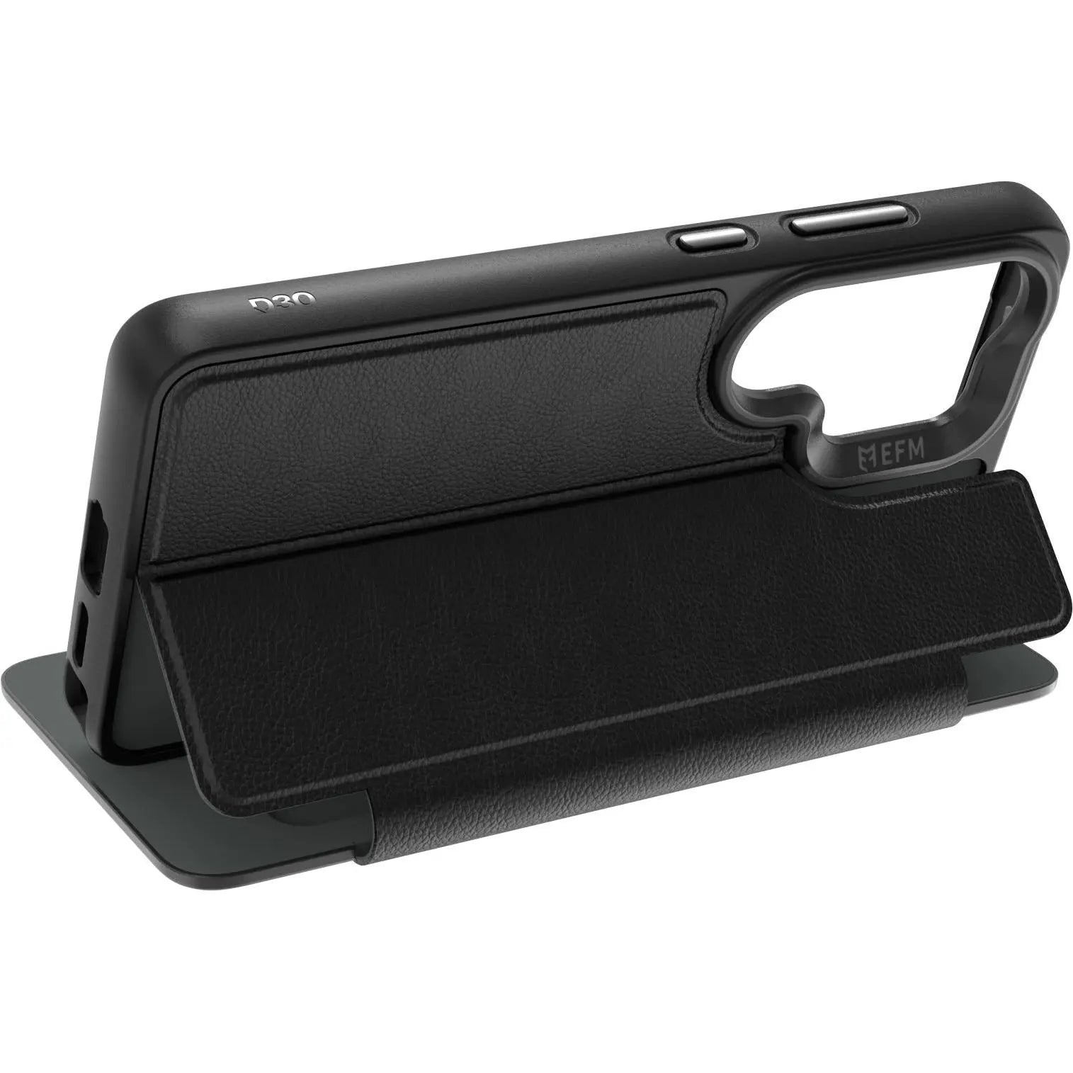 EFM Monaco Wallet Case with D3O Zero for Galaxy S26 Ultra (Black)