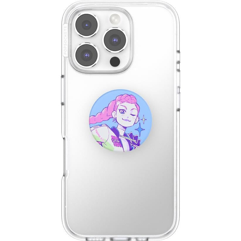 KPop Demon Hunters x PopSockets PopTop Adhesive and Chain Lite (Huntrix Rumi)