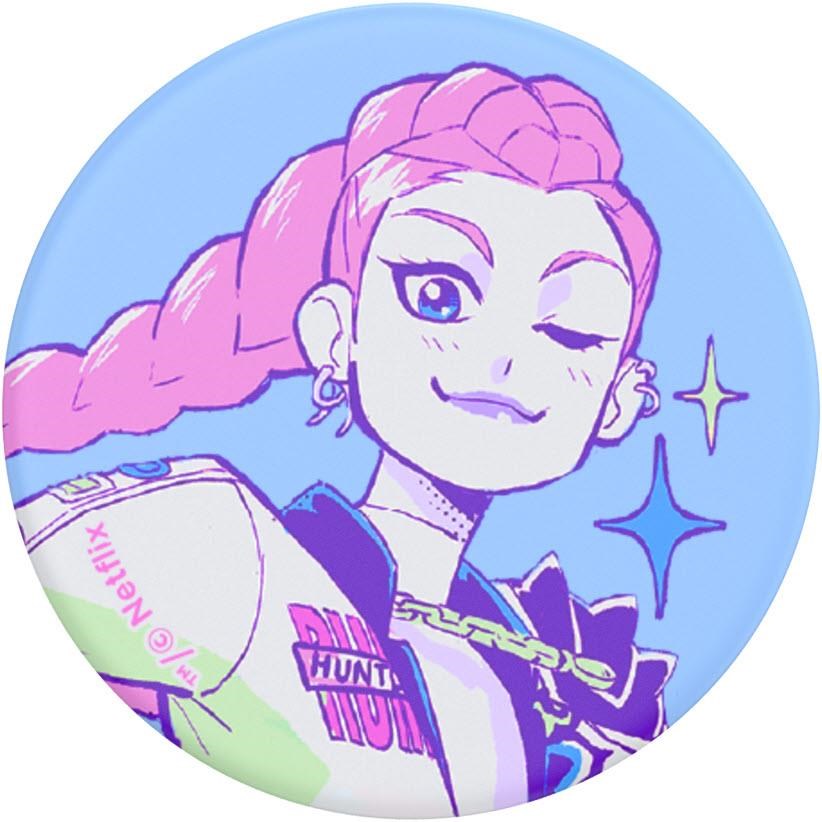 KPop Demon Hunters x PopSockets PopTop Adhesive and Chain Lite (Huntrix Rumi)