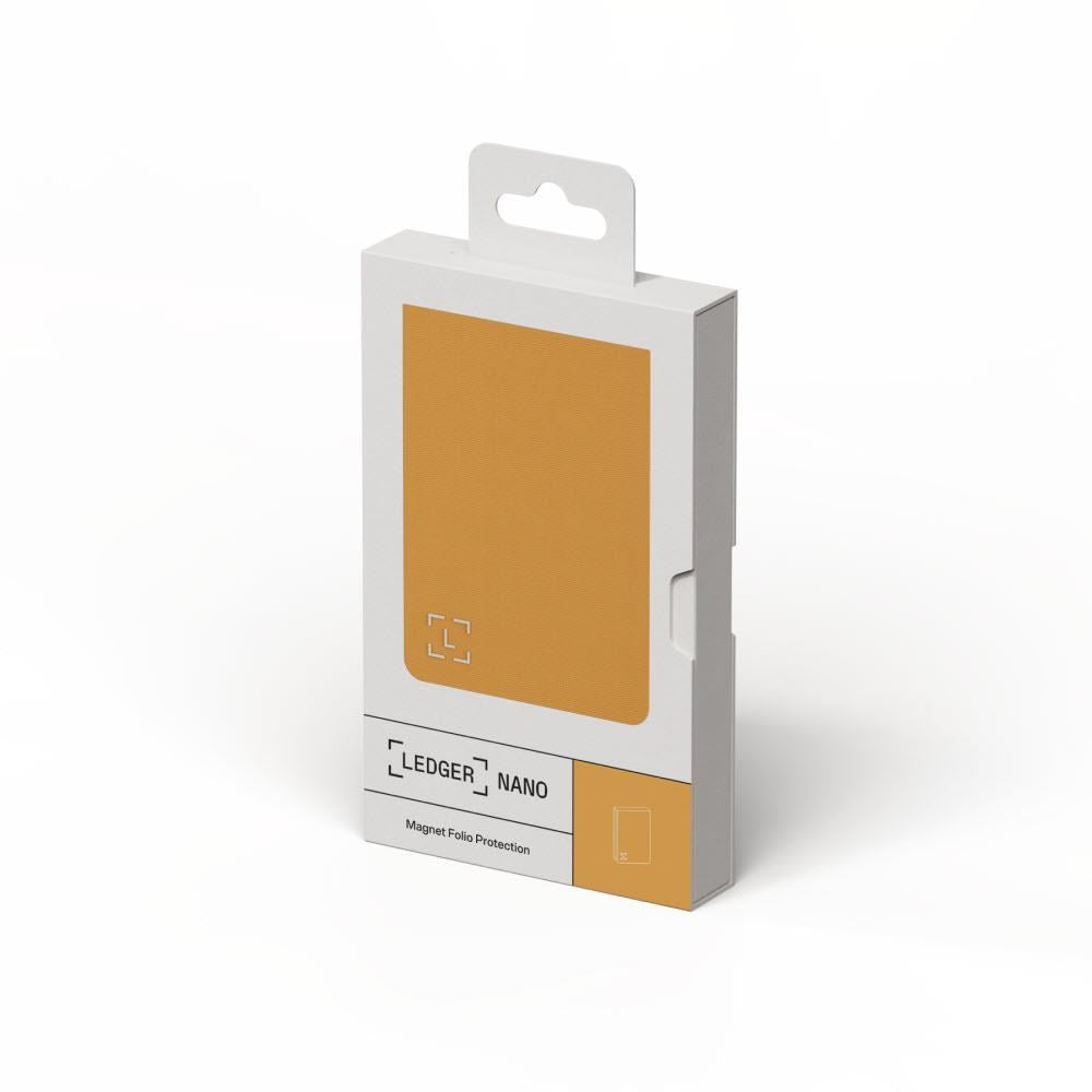 Ledger Nano Gen5 Magnet Folio Case (Bitcoin Orange)