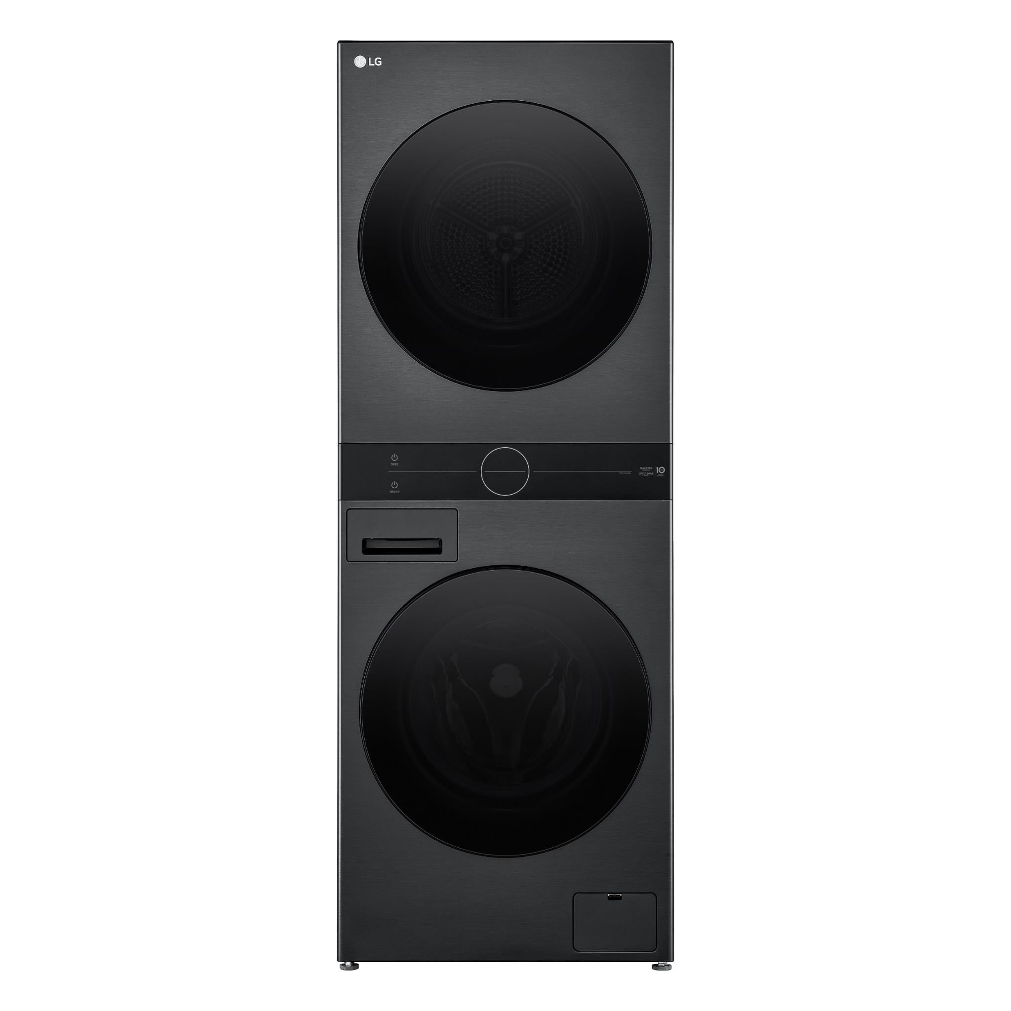 LG WWT-1210BX WashTower™ 12/10kg Compact All-In-One Stacked Washer Dryer (Black)