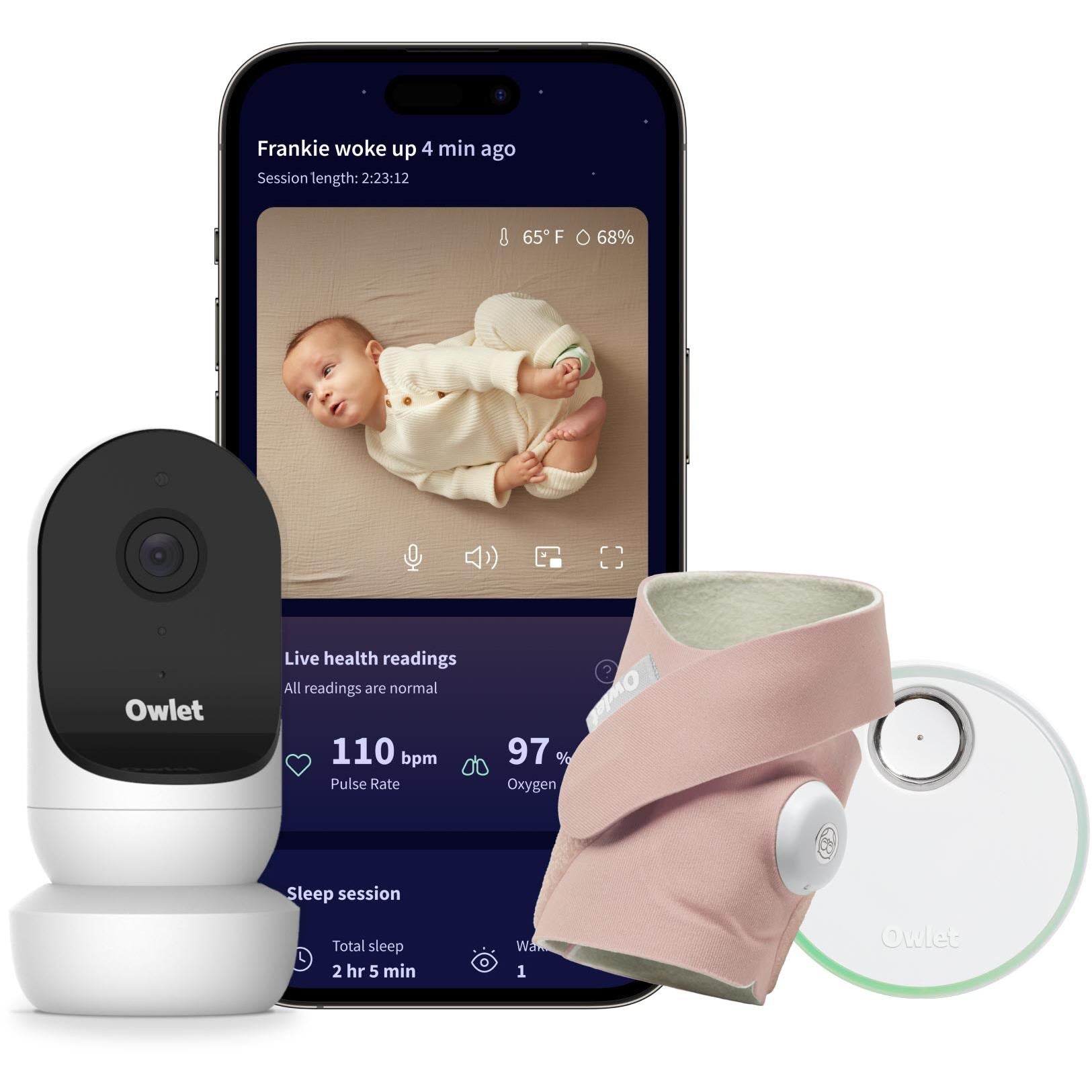 Dream Sight & Dream Sock Duo Baby Monitor (Dusty Rose)