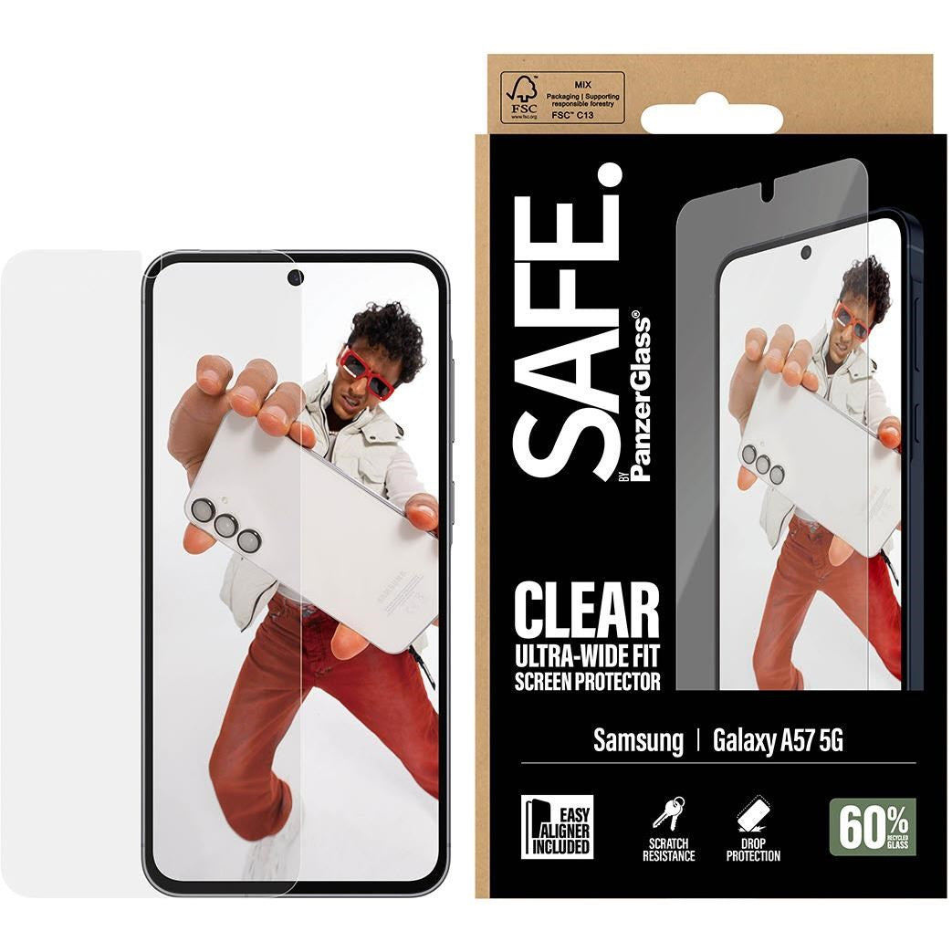 SAFE by PanzerGlass Ultra Wide Fit Screen Protector for Galaxy A57