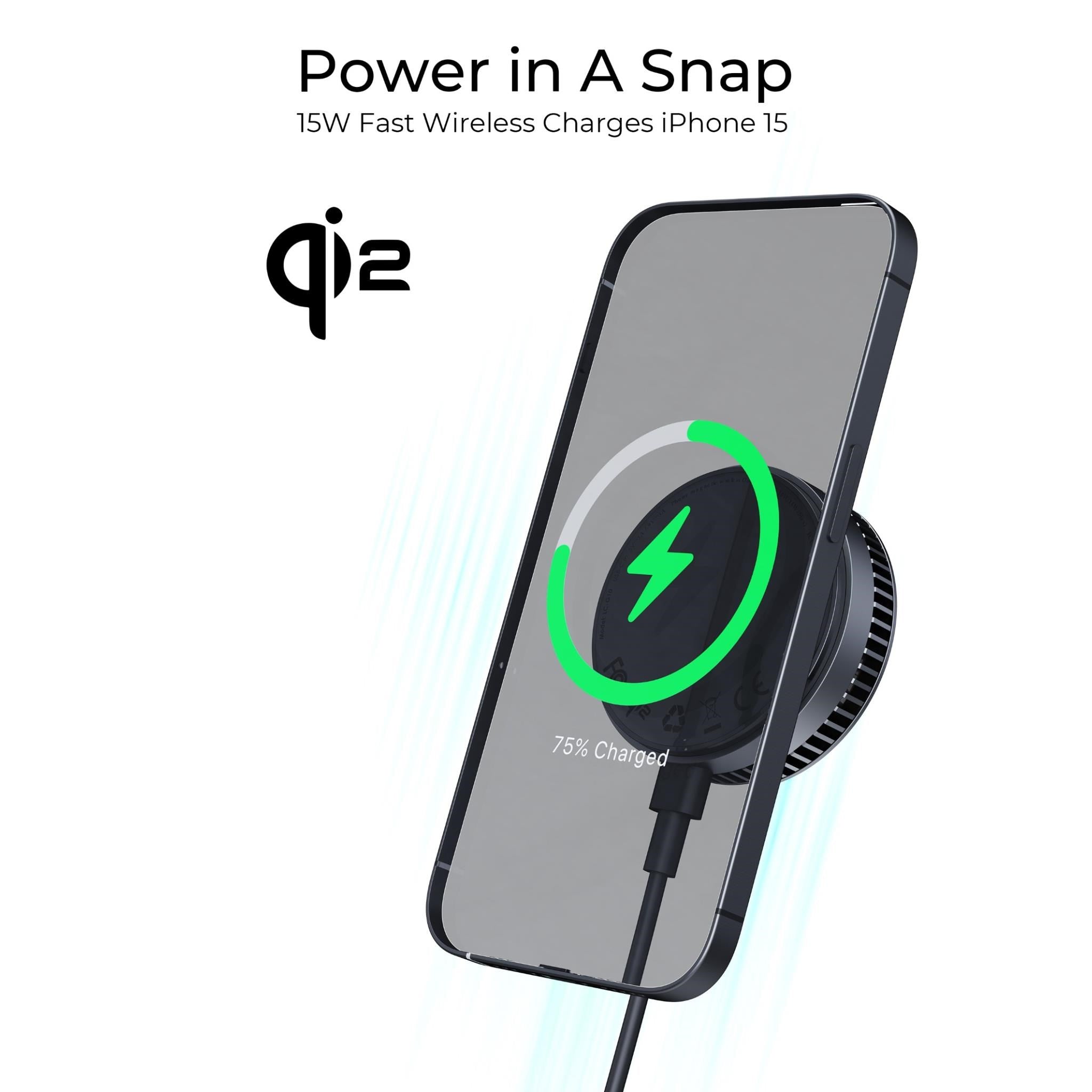 Aukey Magfusion GameFrost Magnetic Wireless Charger with Active Cooling
