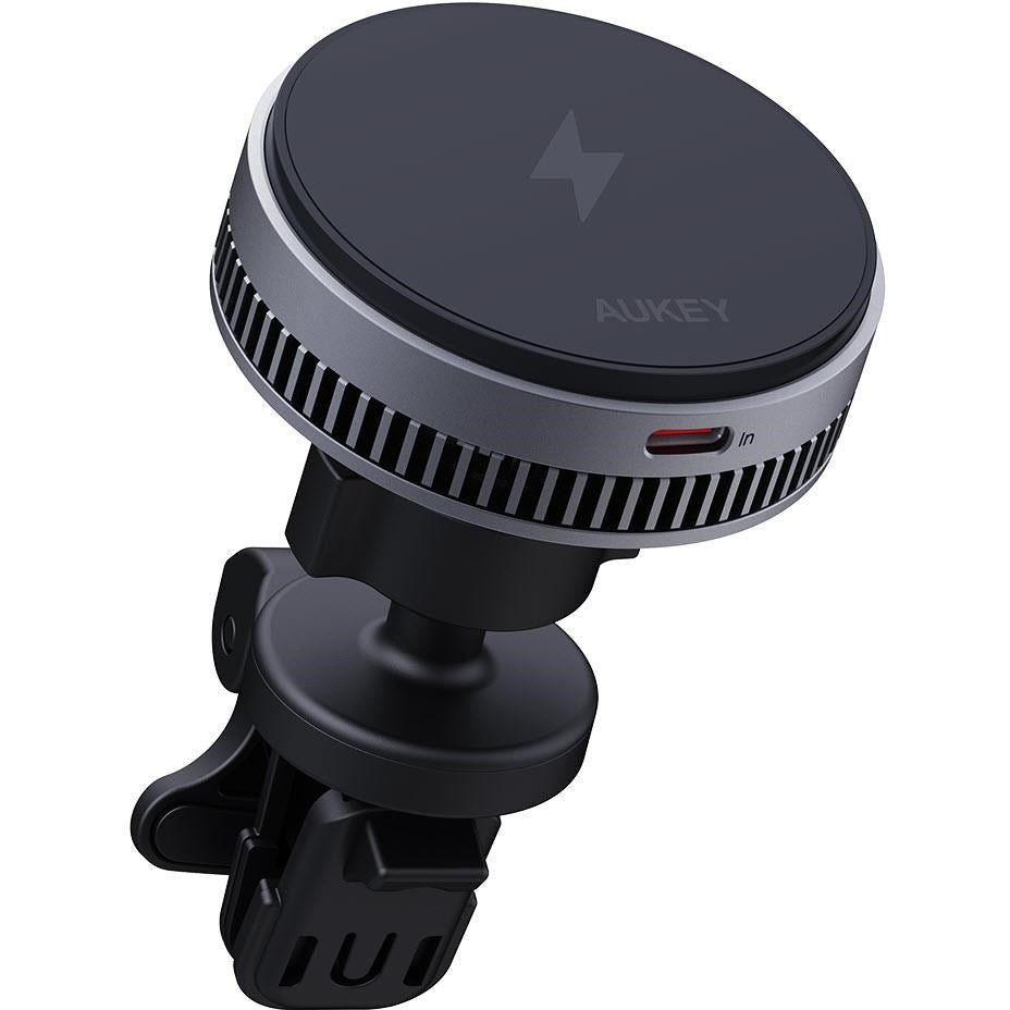 Aukey MagFusion Dash Pro Qi2 Fast Wireless Charging Phone Mount with Active Cooling